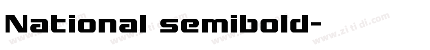 National semibold字体转换